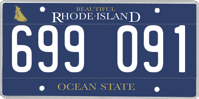 RI license plate 699091