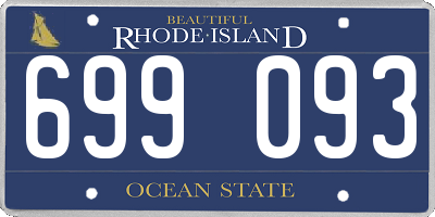 RI license plate 699093