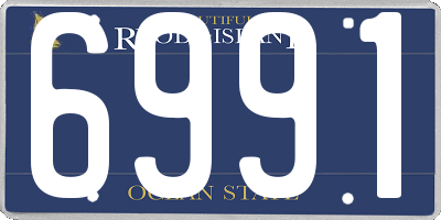 RI license plate 6991
