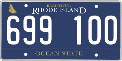 RI license plate 699100