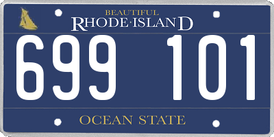 RI license plate 699101