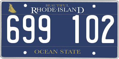 RI license plate 699102
