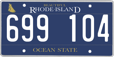 RI license plate 699104