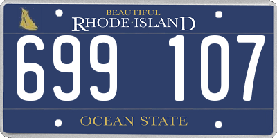 RI license plate 699107