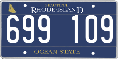 RI license plate 699109