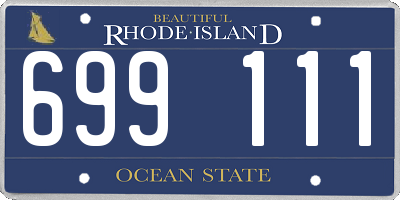 RI license plate 699111