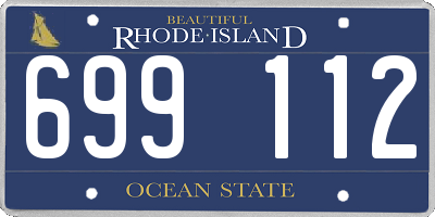 RI license plate 699112