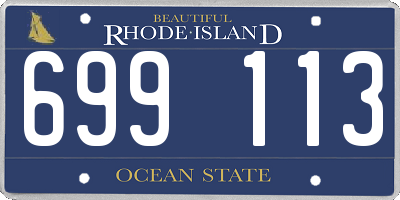 RI license plate 699113