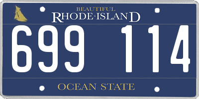 RI license plate 699114