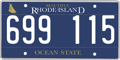 RI license plate 699115