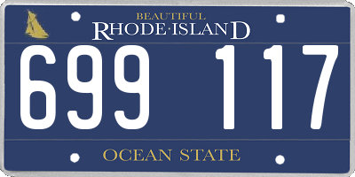 RI license plate 699117