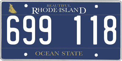 RI license plate 699118