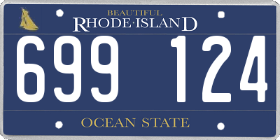 RI license plate 699124