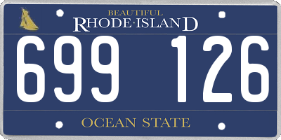 RI license plate 699126