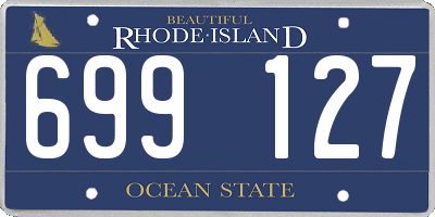 RI license plate 699127
