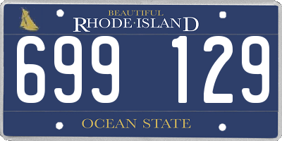 RI license plate 699129