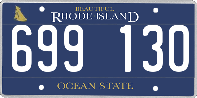 RI license plate 699130