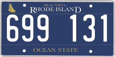 RI license plate 699131