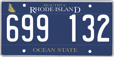 RI license plate 699132