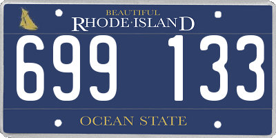 RI license plate 699133