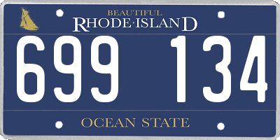 RI license plate 699134