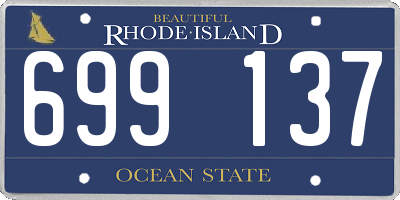 RI license plate 699137