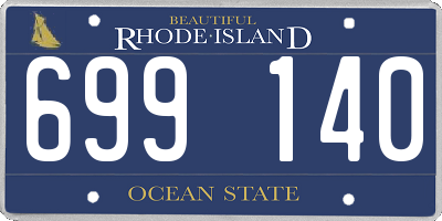 RI license plate 699140