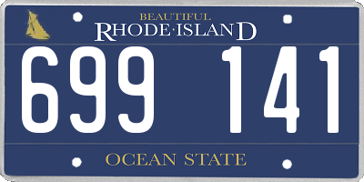 RI license plate 699141