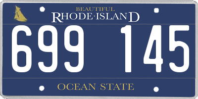 RI license plate 699145