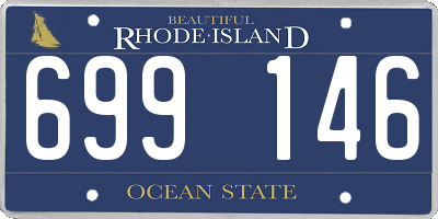 RI license plate 699146