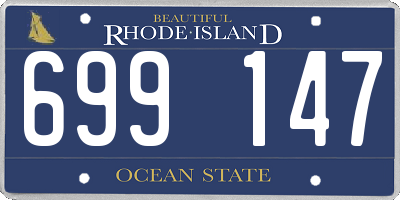 RI license plate 699147