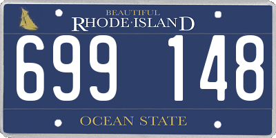 RI license plate 699148