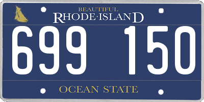 RI license plate 699150