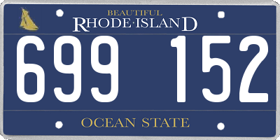 RI license plate 699152