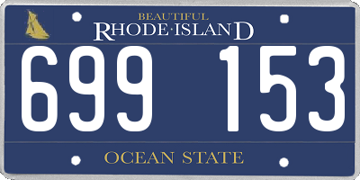 RI license plate 699153