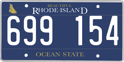 RI license plate 699154