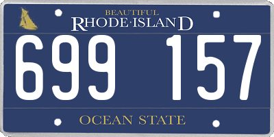 RI license plate 699157