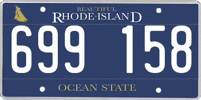 RI license plate 699158