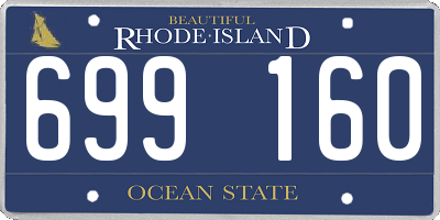 RI license plate 699160