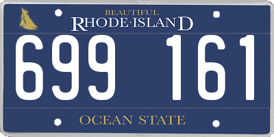 RI license plate 699161