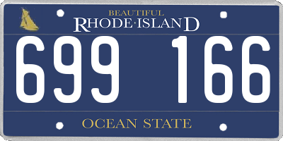 RI license plate 699166