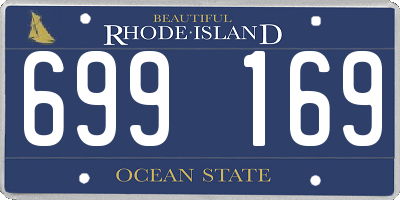 RI license plate 699169