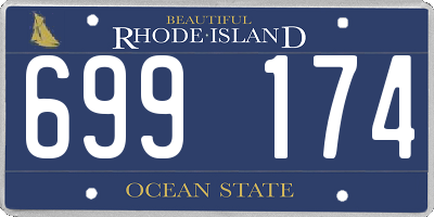 RI license plate 699174