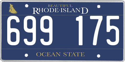 RI license plate 699175