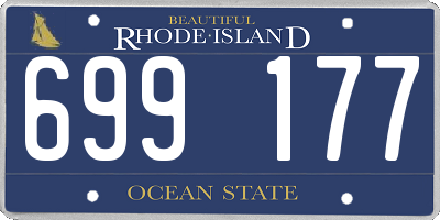 RI license plate 699177