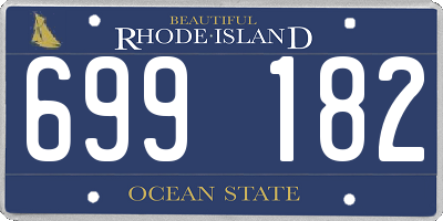 RI license plate 699182