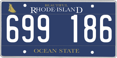 RI license plate 699186