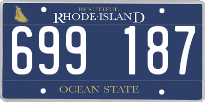 RI license plate 699187