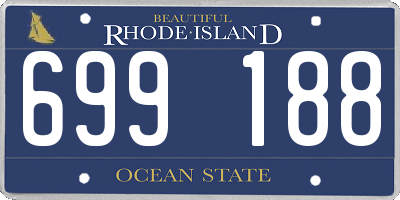 RI license plate 699188