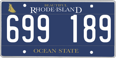 RI license plate 699189